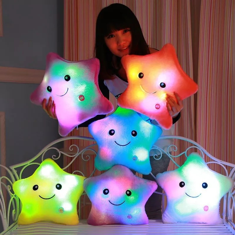 LED Light Cushion Plush Smiley Pillow Cushion LED Emoji Cushion