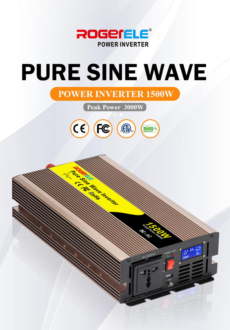 Inverter 12 Volt to 110 Volt 120 Volt 1500 Watt