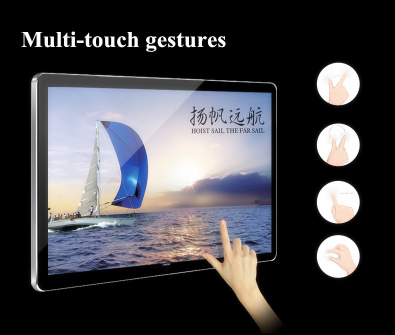 32 Inch Wall Mounted All in One PC Touch Screen Advertising Display