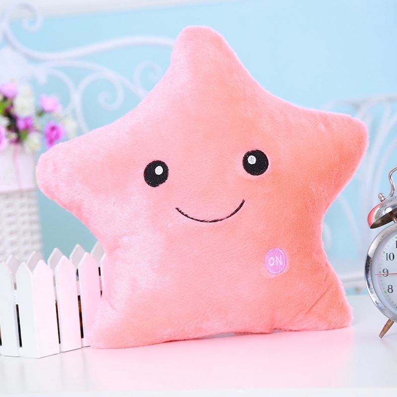 LED Light Cushion Plush Smiley Pillow Cushion LED Emoji Cushion