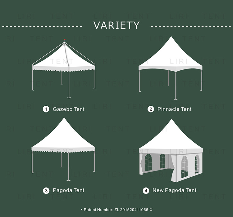 Wind Resistant Gazebo Canopy Tents for Temporary Mobile Public Toilets