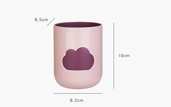 Chinese High Quality PP Cute Cloud Shape Modern Toothbrush Cup