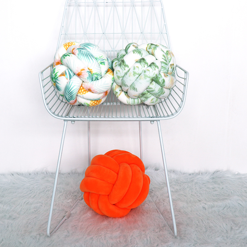 Creative Knot Ball Cushion Sofa Lumbar Pillow Chair Back Cushion Throw Pillow