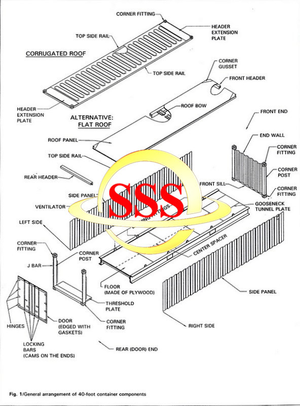 48FT Shipping Container Corner Fitting From Stock Marine Parts