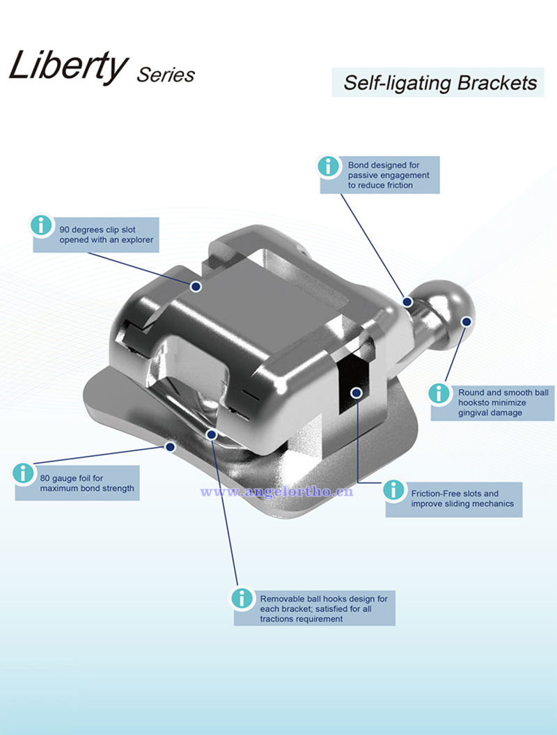 Orthodontic Dental Self Ligating Braces 1g