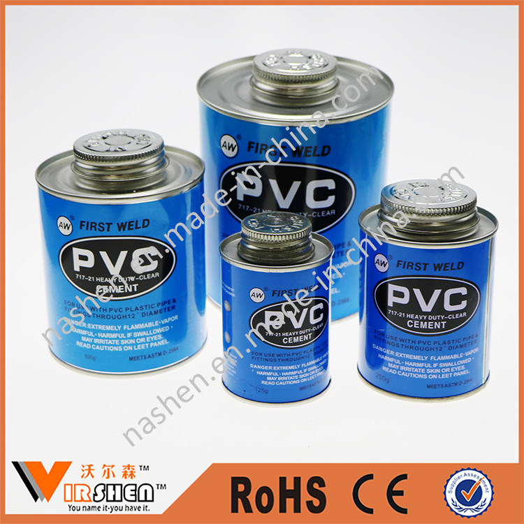 Clear PVC Pipe Cement / U-PVC Pipe Glue / PVC Solvent Cement