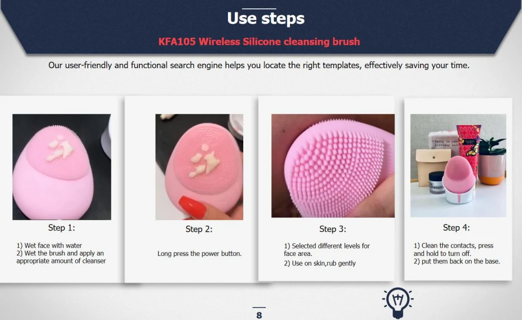 Body Cleansing Brush Automatic Face Cleansing Exfoliating Brush