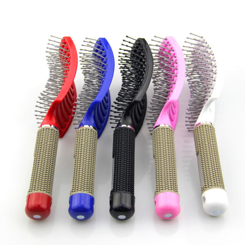 Curved Vented Styling Hair Brush, Detangling Thick Hair Massage Blow Drying Brush