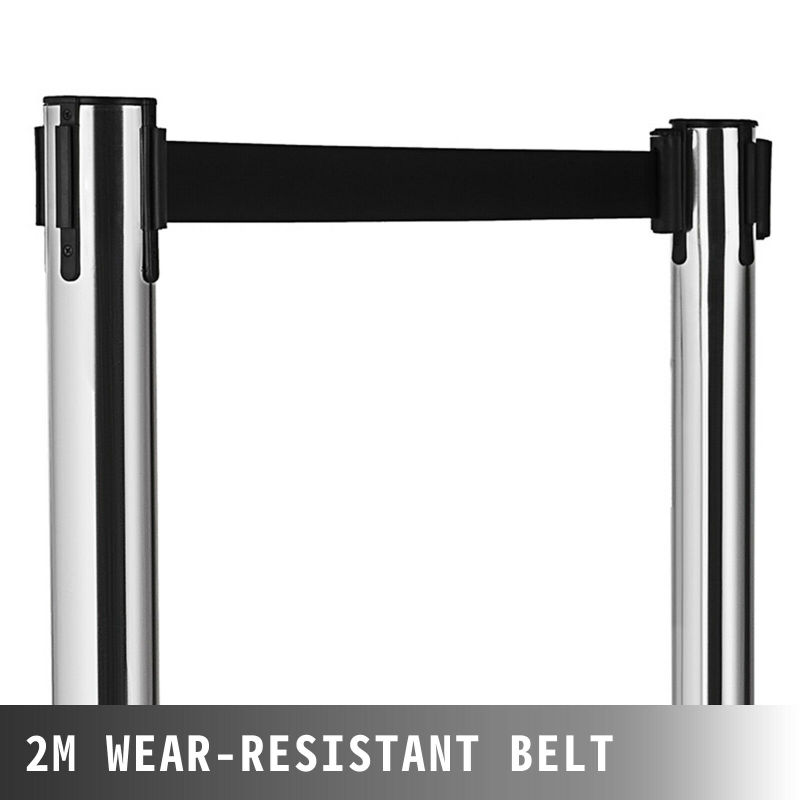 Q up Tensile Stand Retractable Cassette Belt Bank Barrier