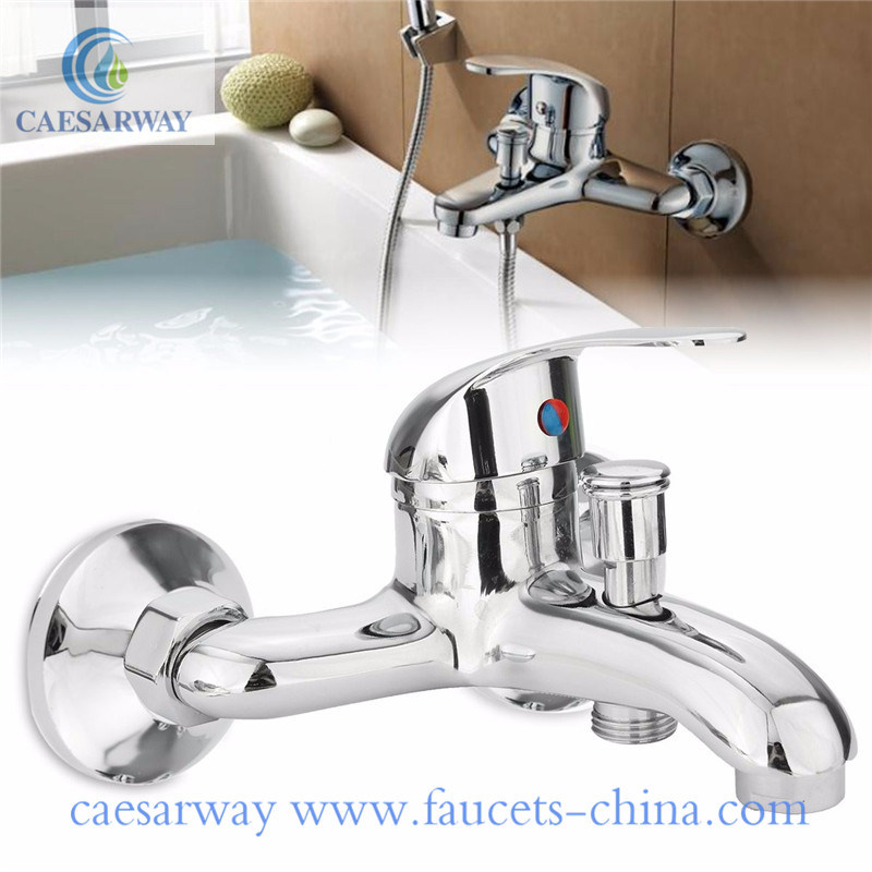 Wall Mounted Brass Bathroom Bathtub Faucet