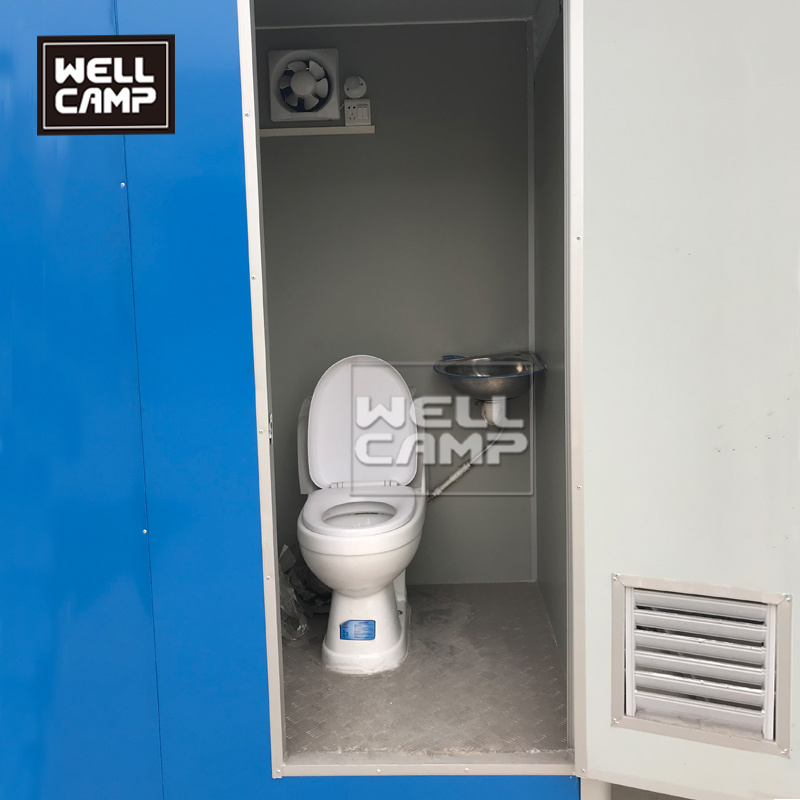 Wellcamp Newest Mobile Convenient Mobile Prefabricated Toilet