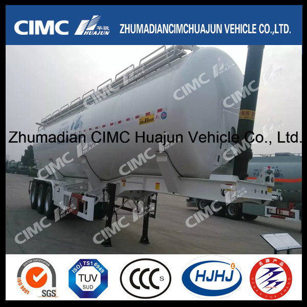 Cimc Huajun Front-Lifting Bulk Grain Powder Tanker with Rear Discharge