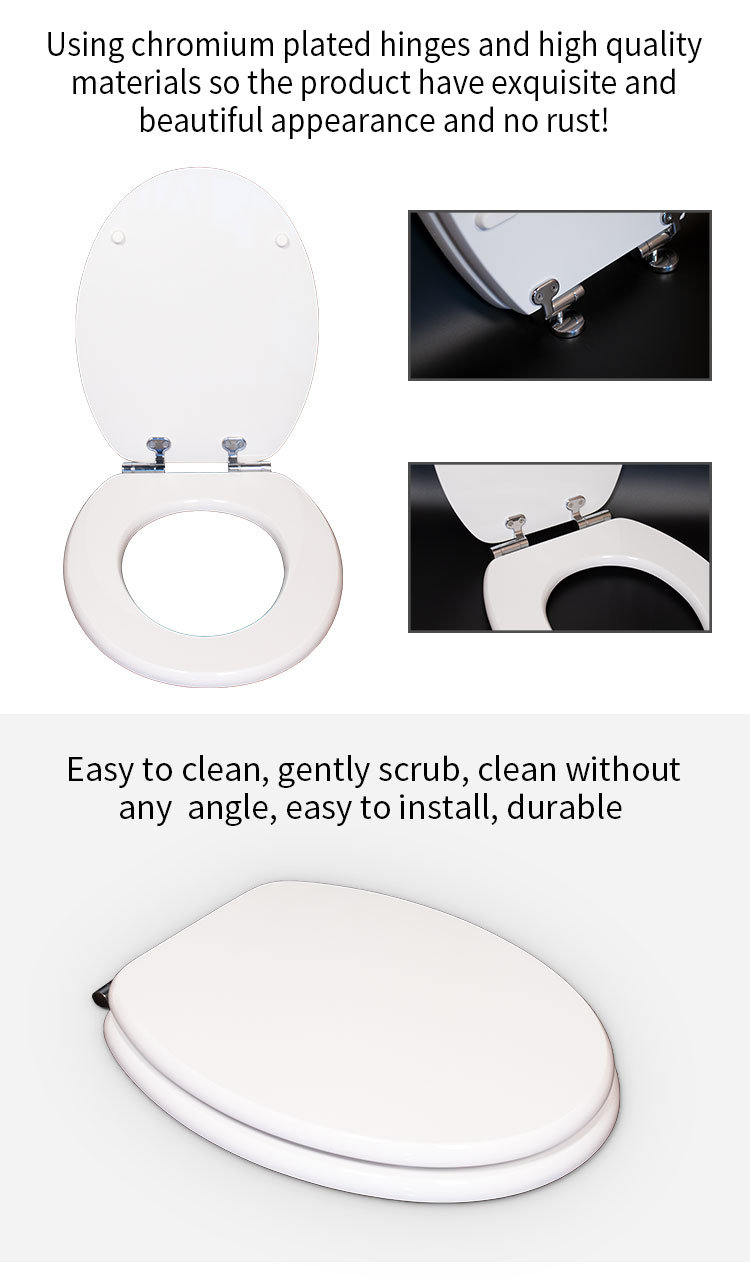 Bathroom MDF Urea Accessories Toilet Seat