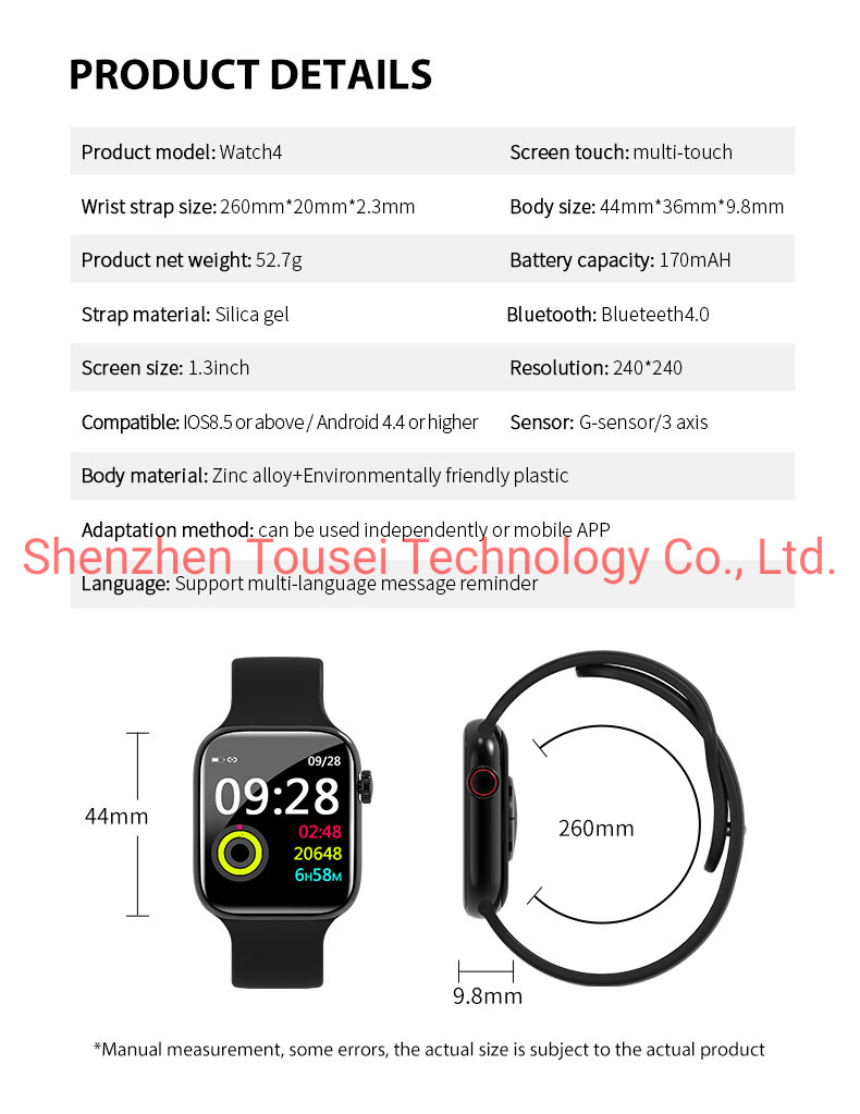 Tw4 Smart Watch Ios Android Smart Phone Heart Rate Waterproof Music Camera Smart Bracelet Watches