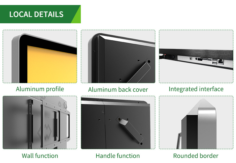 43 Inch Industrial Grade Wall Mounted for Security CCTV Monitor