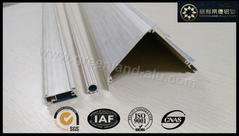 Gold Brushed Curtain Track Aluminium Profile