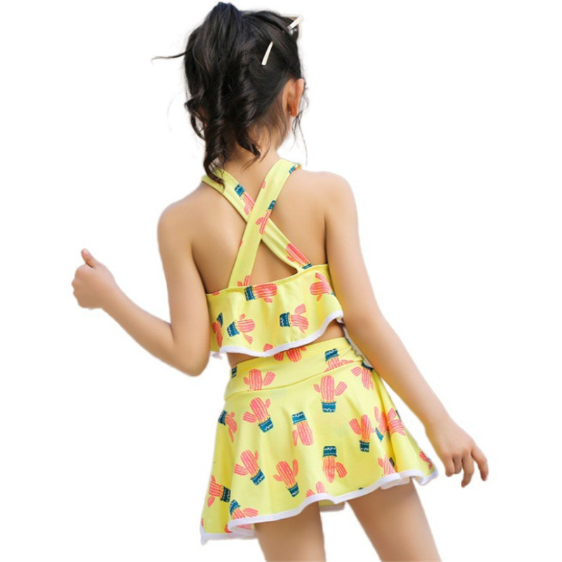 Two-Piece Children's Swimwear Summer Swimsuit Cute Young Kids Bikini Swimwear