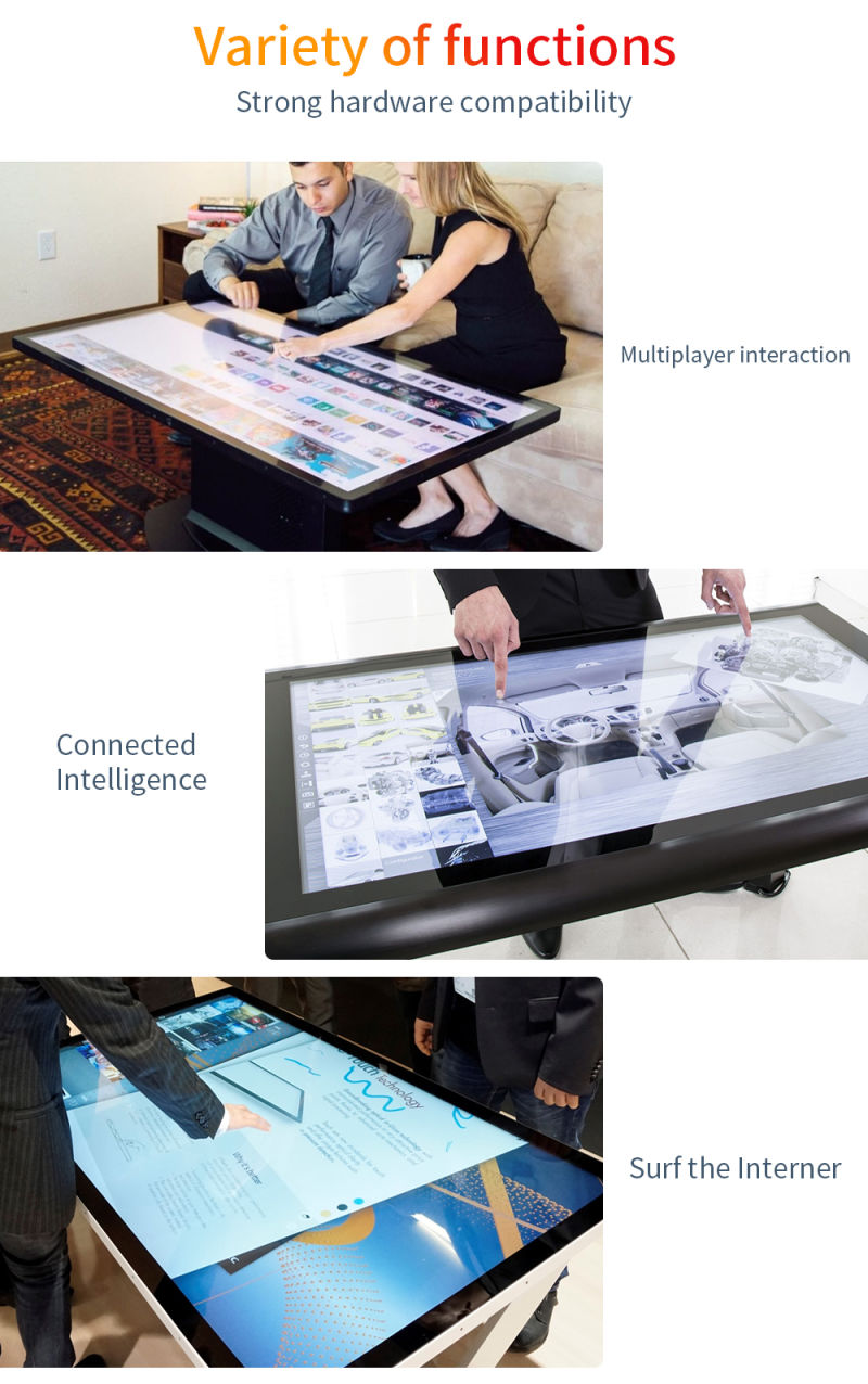 43 Inch Indoor Touchscreen All in One Smart Game Table with Touch Screen Kiosk