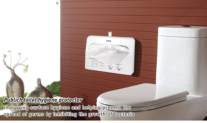 Svavo ABS Wall Mounted Toilet Seat Cover Paper Dispenser Holder