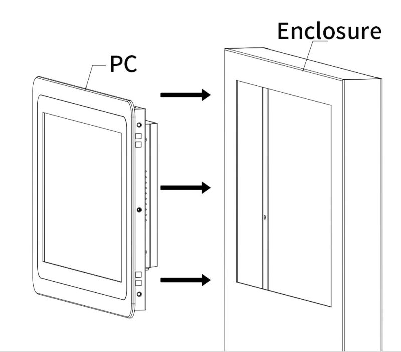 Industrial 12V DC IP67 Monitor Touch 19 Inch Open Frame for Table