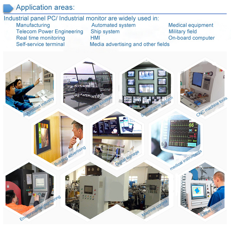 19 Inch Widescreen Industrial Panel PC Touch All-in-One Computer