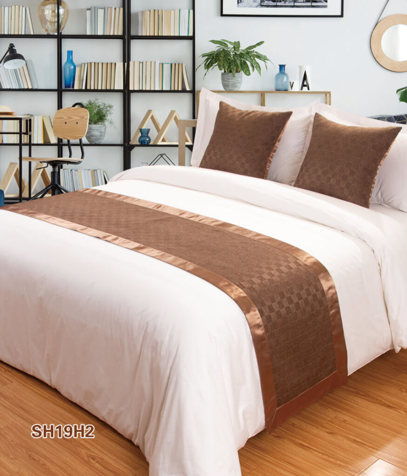 Shenone Luxury Hotel Bed Runner and Cushion for Linen Decoration