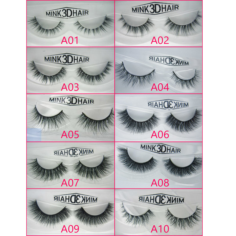 100% Hand Made Siberian Black Cotton Mink Eyelashes