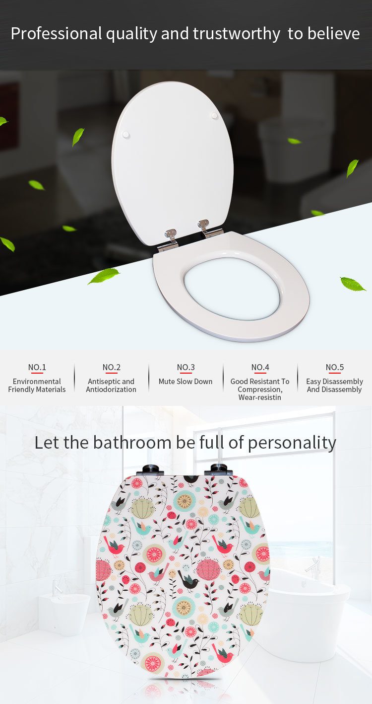 High Quality Popular Design Bathroom MDF Urea Accessories Toilet Seat Dw-020