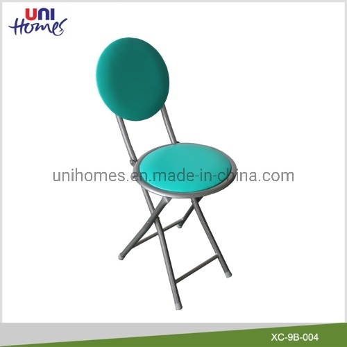 Small Round Folding Chair with Back Foldable Chair for Home&Dining Room