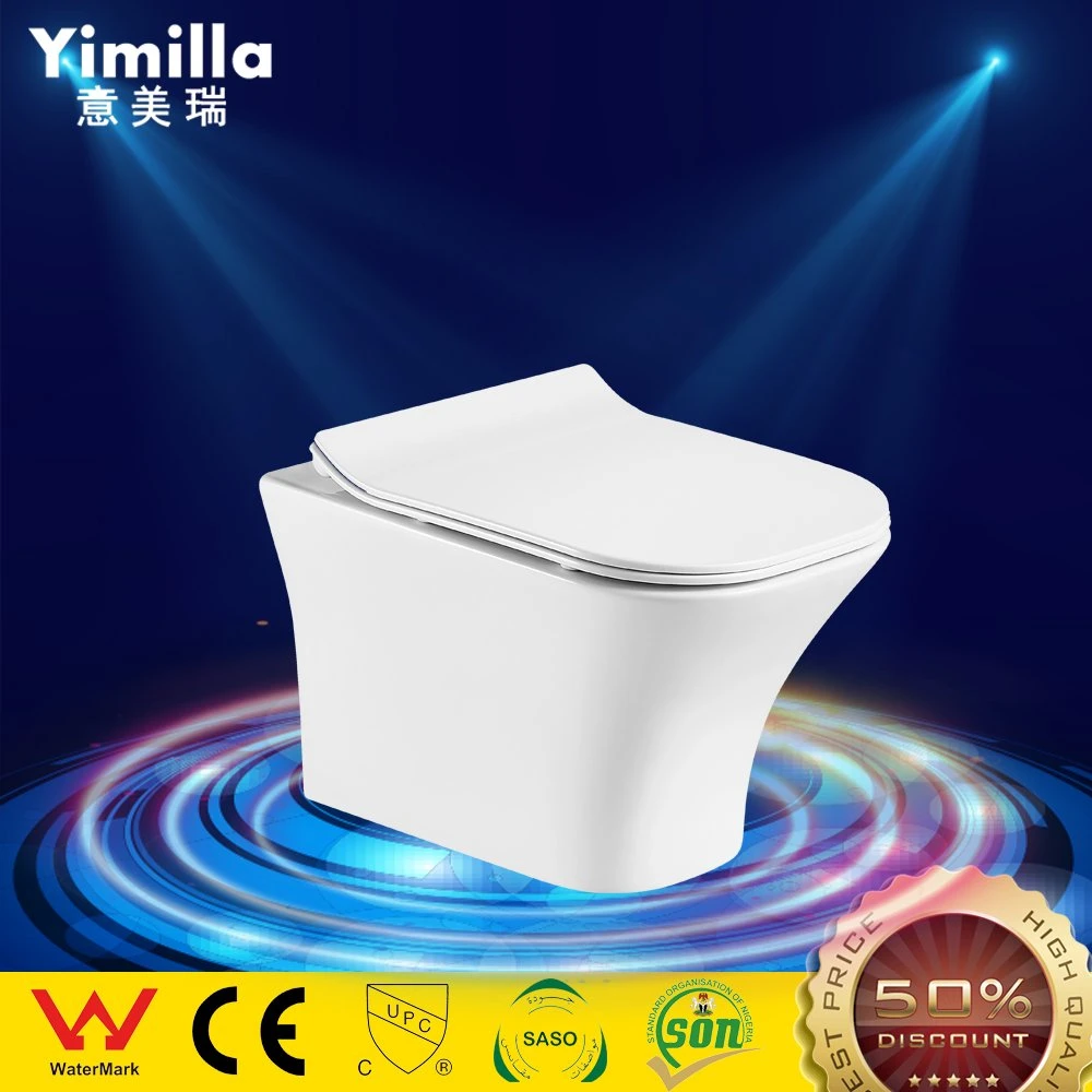 New Arrival Bathroom Ceramic Wc Ce Certified Wall Hung Toilet