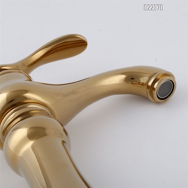 Copper Bathroom Basin Single Handle Faucet