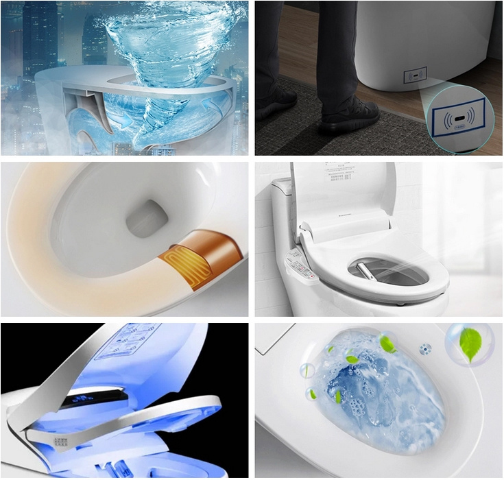 Japan Style Sanitary Ware Self Cleaning Wc Toilet Intelligent Economic