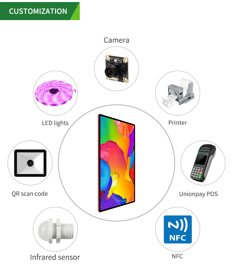 43 Inch Industrial Grade Wall Mounted for Security CCTV Monitor