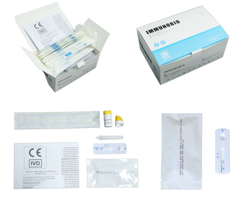 Throat Swab Saliva Antigen Rapid Test Kit Cassette