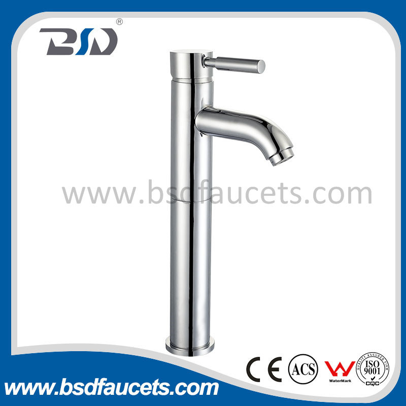 Modern Cloakroom Chrome Plated Brass Monobloc Sink Faucet Basin Mixer