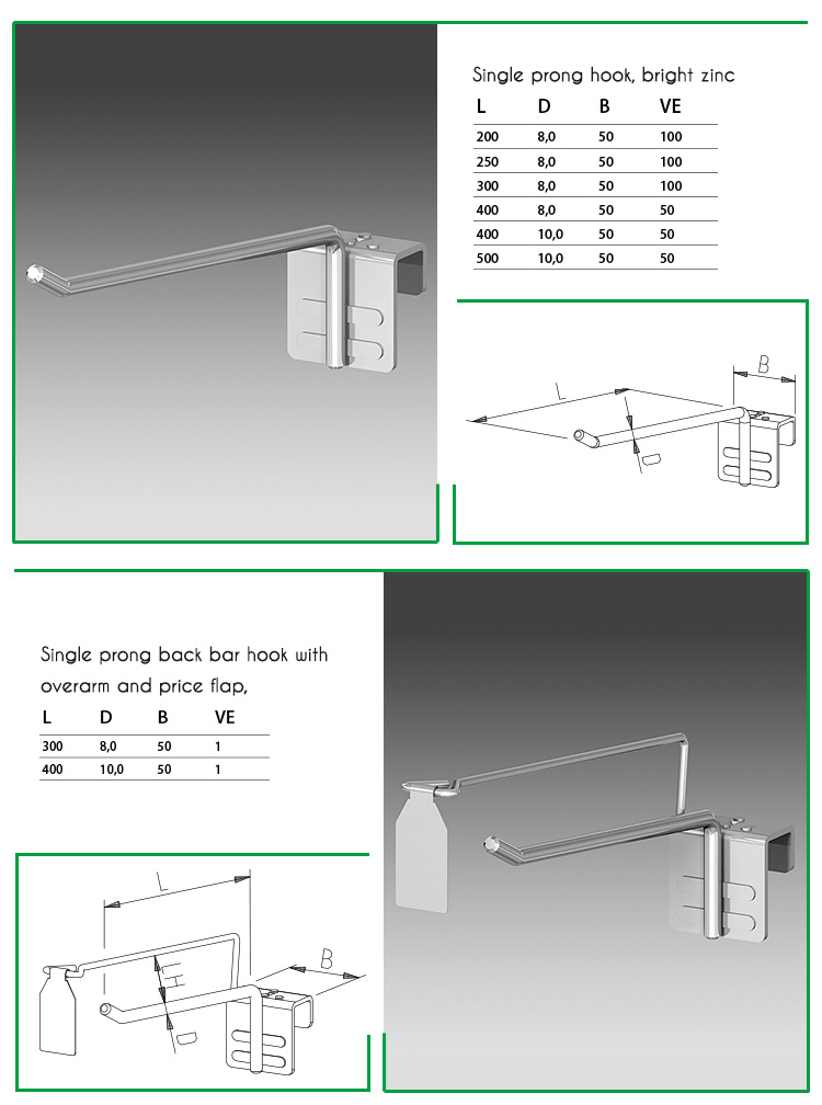 Metal Display Hooks/Wire Hooks/Chromed Hanger