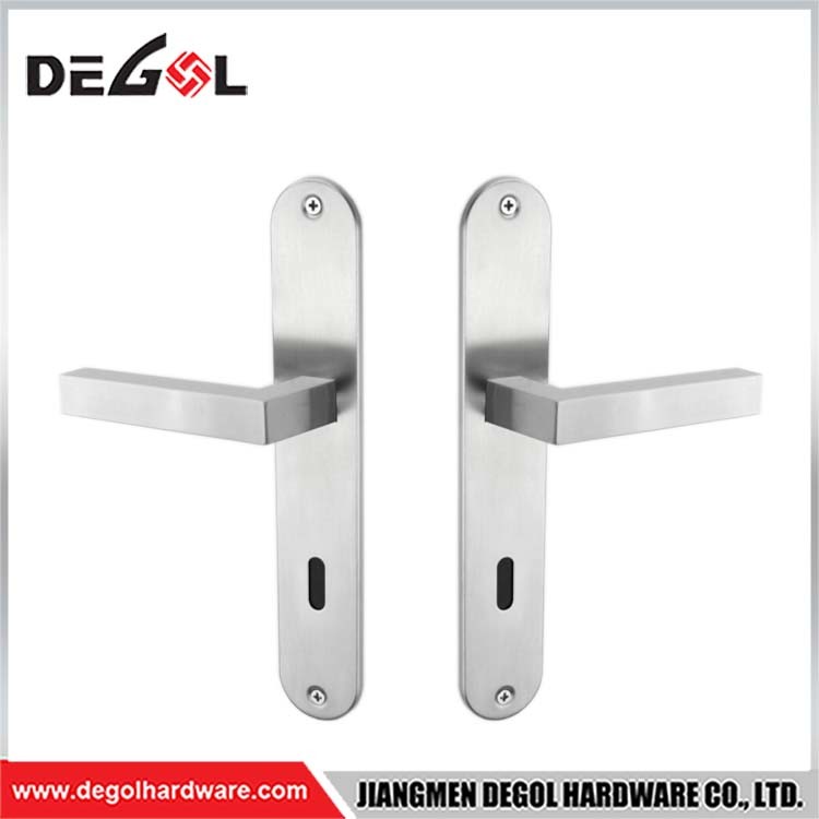 Commercial Bathroom Door Handle with Plate Manufacturer