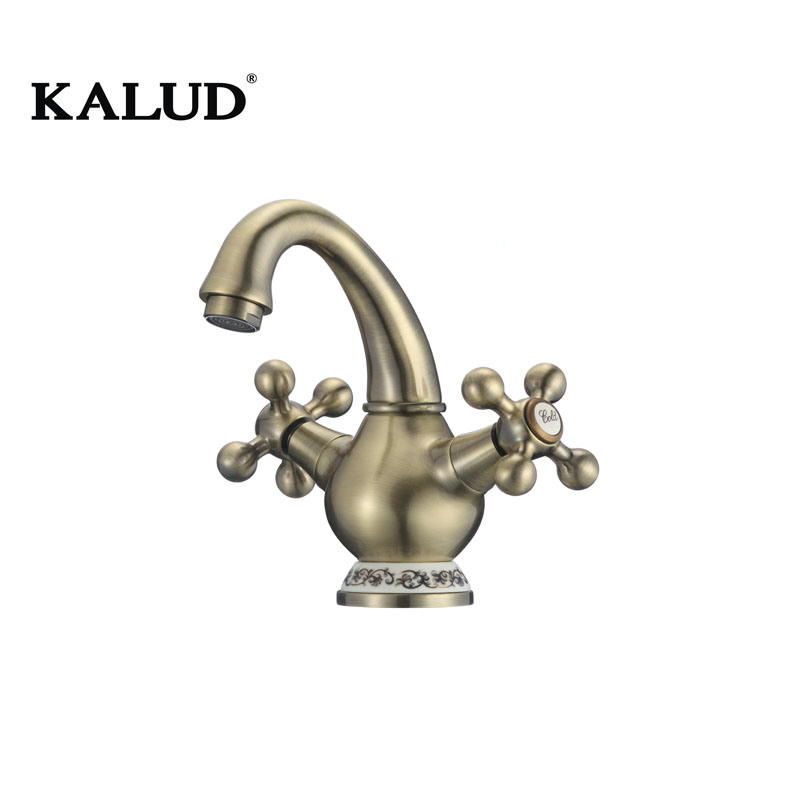 Modern Bathroom Brass Basin Mixer Tap Faucet Bronze Painting