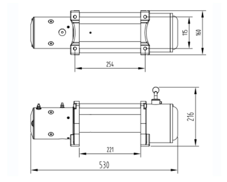 Electric Pulling Tool Mini 12V Electric Winch Hydraulic Winch