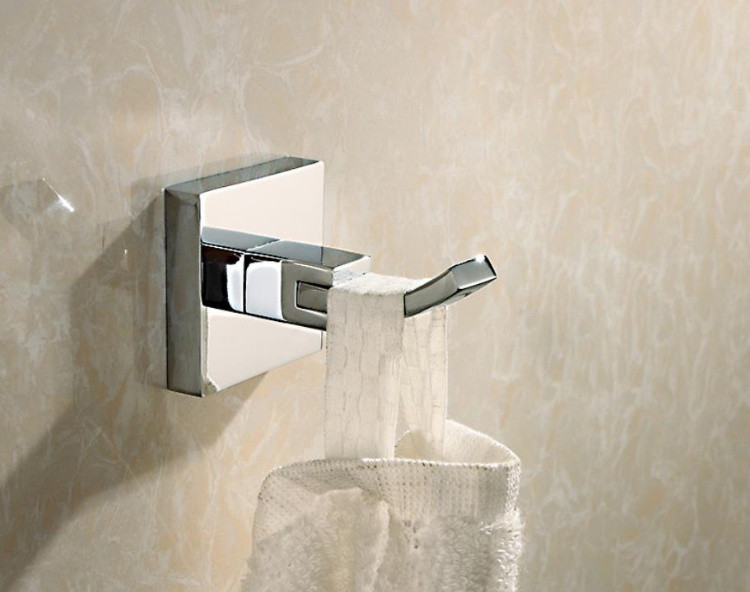 Brass Chrome Coat Hook Bathroom Accessories