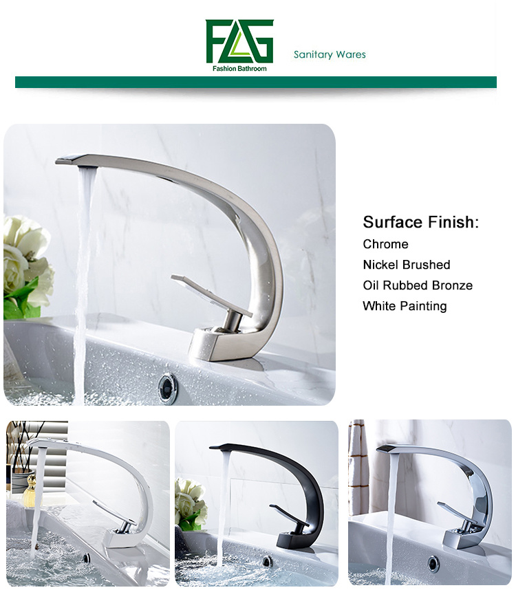 Nickel Brushed Bath Basin Faucet