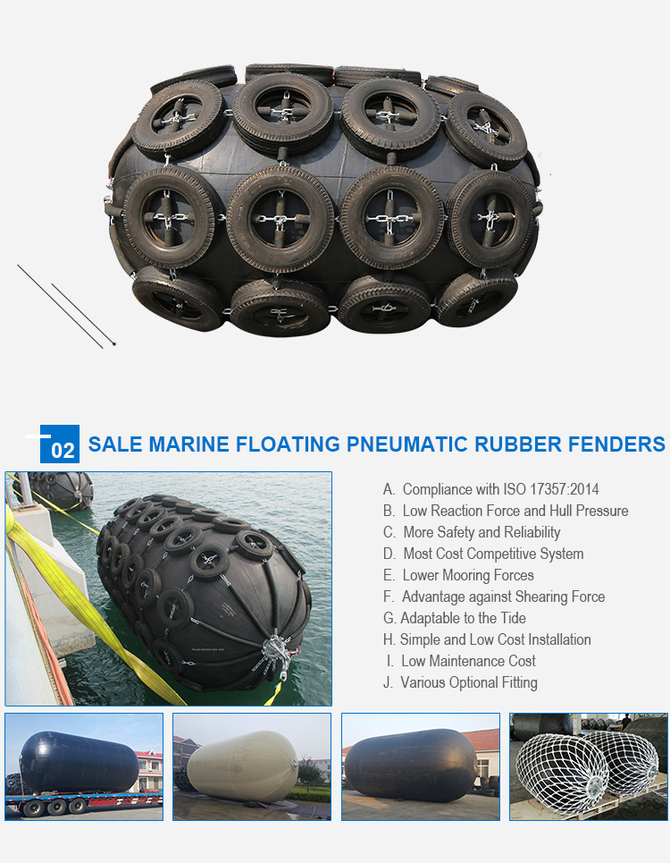 Marine Pneumatic Rubber Fender Inflatable Fender for Ship Use