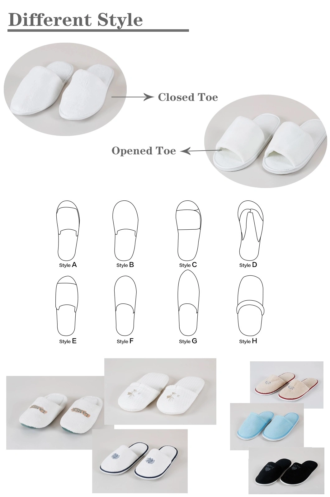 Toilets Slippers for Hotel / Hotel Guestroom Shoes Manufacturer