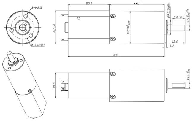 12 Volt Electric Window Blinds DC Gear Motor