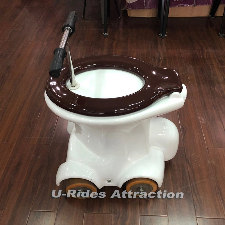 Battery charged toilet racer toilet rides electric car for kids and adult