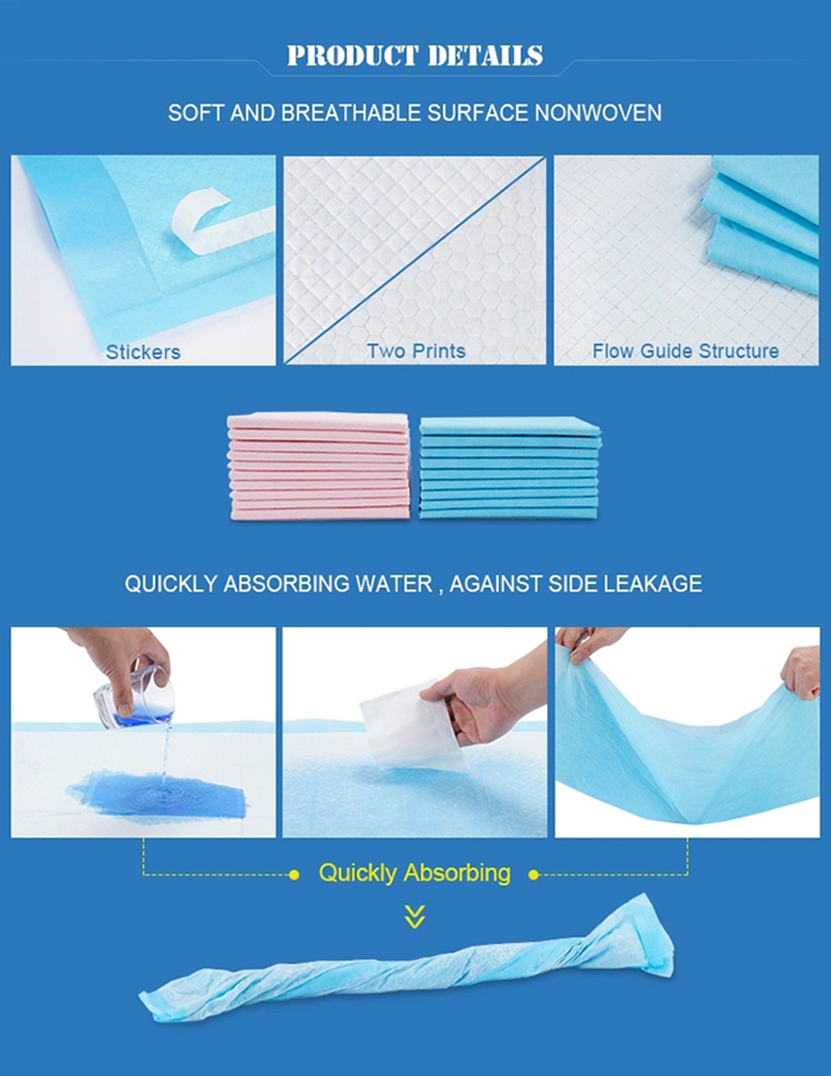 Wholesale Washable Bed Pad Waterproof Underpad Reusable Bed Pad for Incontinence