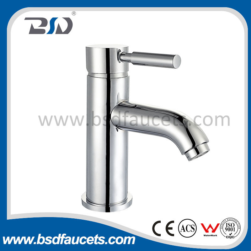 Modern Cloakroom Chrome Plated Brass Monobloc Sink Faucet Basin Mixer