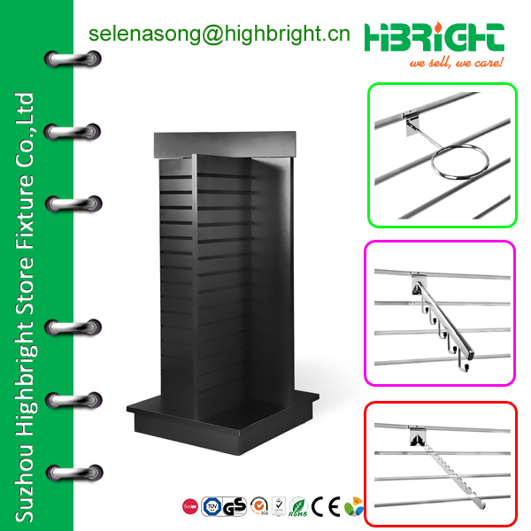 Clothes MDF Slatwall Display Stand