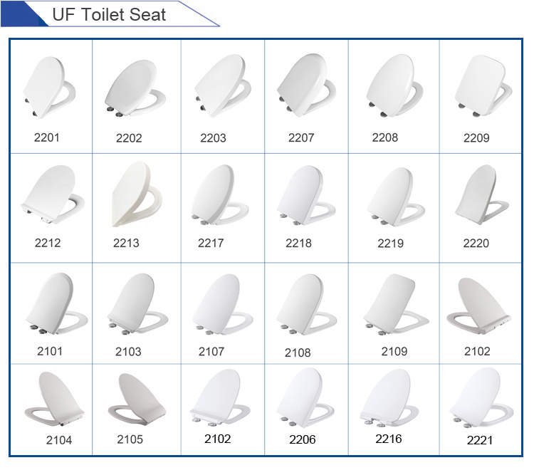 Slow Closed Toilet Cover Square Shape