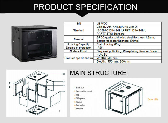 12u Wall Mount Network Cabinet Wall Mount Server Rack